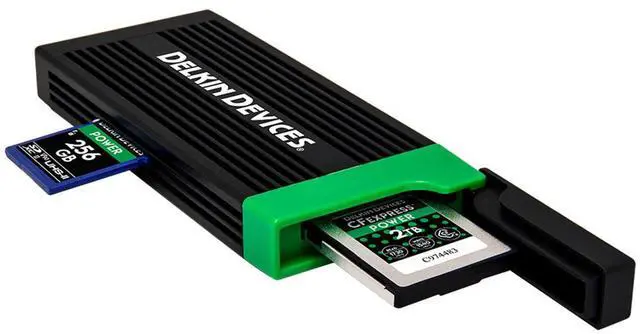 Alt view image 4 of 4 - Delkin Devices USB 3.2 CFexpress Type B Card and SD UHS-II Memory Card Reader