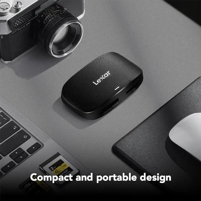 Alt view image 9 of 9 - Lexar Professional CFexpress Type B / SD USB 3.2 Gen 2 Reader, Transfer Speeds Up To 10Gbps, Designed for CFexpress Type B and SD Cards (LRW520U-RNBNG)