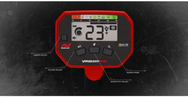 Alt view image 14 of 20 - Minelab VANQUISH 340 Metal Detector, 10x7" Double-D Coil, Multi-IQ VLF Frequency
