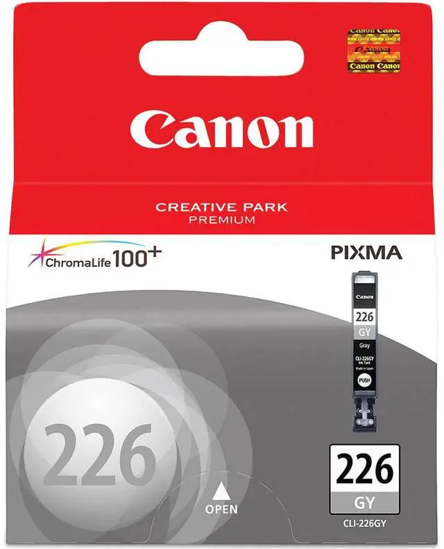 Alt view image 5 of 7 - Canon CLI-226 Gray Ink Tank for Inkjet Printers for MG6120, MG6220, MG8120, MG8220 PIXMA Series Printers, 2-Pack