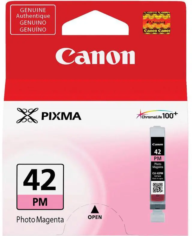 Alt view image 2 of 3 - Canon CLI-42 Photo Magenta Ink Cartridge for Pixma PRO-100 Inkjet Photo Printer, 5-Pack