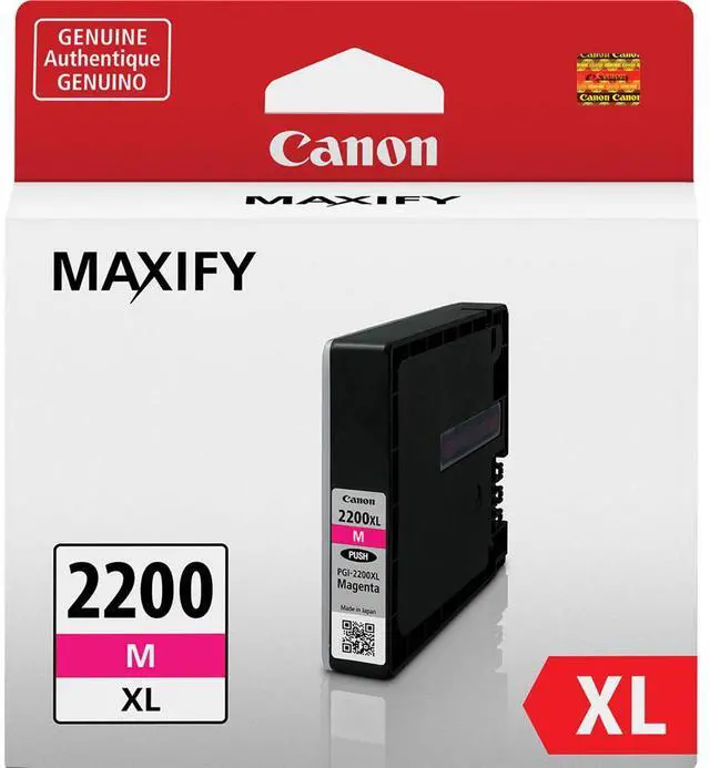 Alt view image 3 of 3 - Canon PGI-2200 XL Magenta Pigment Ink Tank for iB4020, iB4120, MB5020, MB5120, MB5320, MB5420 MAXIFY Series Printers, 2-Pack