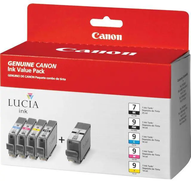 Alt view image 6 of 9 - Canon 1034B010AA Ink Cartridge - Black, Cyan, Magenta, Yellow, Photo Black