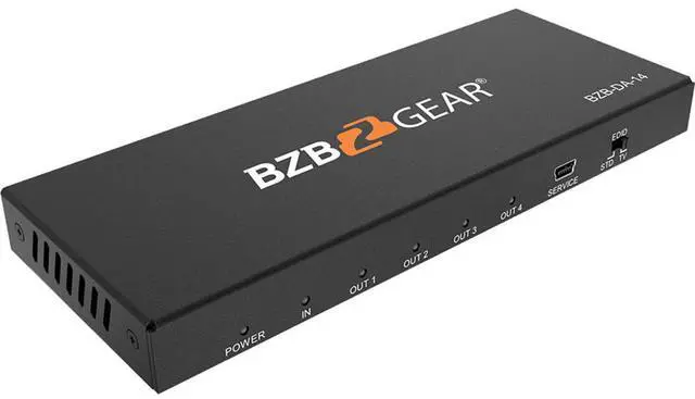Alt view image 8 of 14 - BZBGEAR 1x4 4K UHD HDMI Splitter with HDR and 3D Support