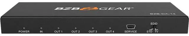Alt view image 13 of 14 - BZBGEAR 1x4 4K UHD HDMI Splitter with HDR and 3D Support