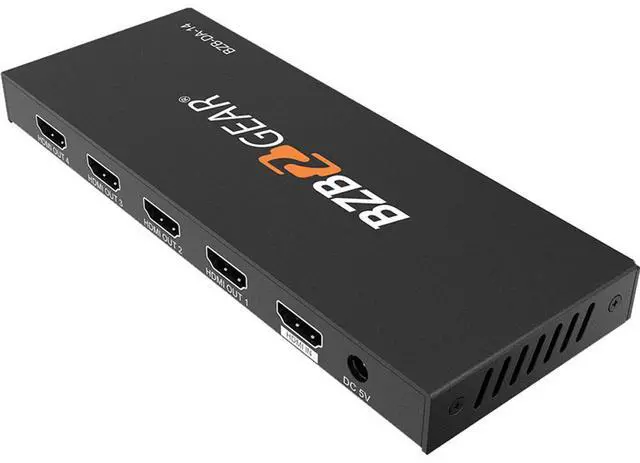 Alt view image 12 of 14 - BZBGEAR 1x4 4K UHD HDMI Splitter with HDR and 3D Support