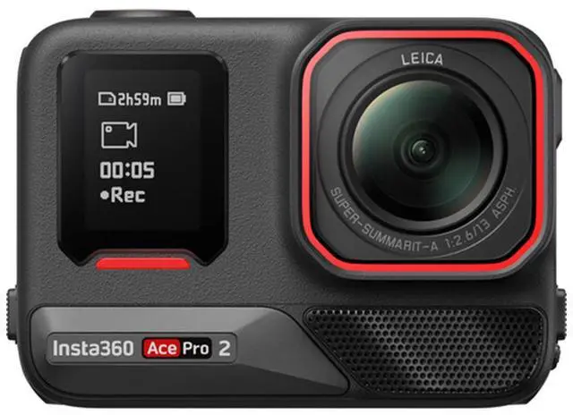 Alt view image 4 of 8 - Insta360 Ace Pro 2 Dual Battery Bundle -8K Waterproof Action Camera Co-Engineered with Leica, 1/1.3" Sensor, Dual AI Chip, Leading Low Light, Superior Audio, Flip Screen & AI Editing