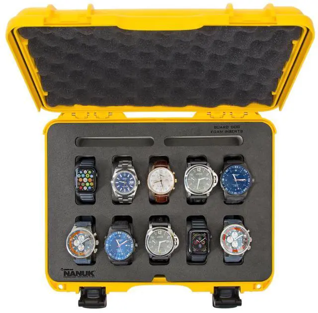 Alt view image 2 of 2 - Nanuk 910 Waterproof Watch Case with Foam Insert, Yellow #910S-080YL-0A0-21299