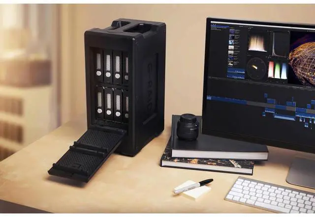 Alt view image 3 of 4 - SanDisk Professional G-RAID Shuttle 8-Bay Thunderbolt 3 RAID Array w/192TB HDD