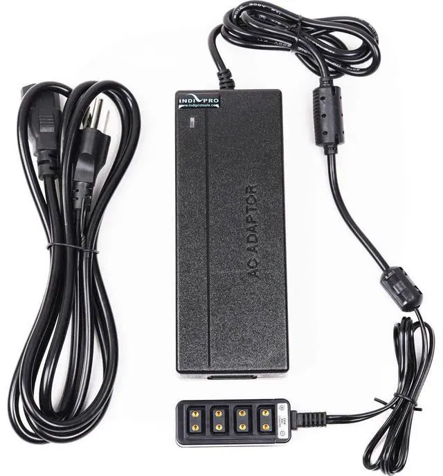 Alt view image 2 of 4 - IndiPRO 10' 15V 10A AC Power Supply to 4-Way D-Tap Splitter #15V10DT