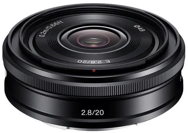 Alt view image 20 of 20 - Sony SEL20F28 E 20mm F/2.8 Lens, Ø49