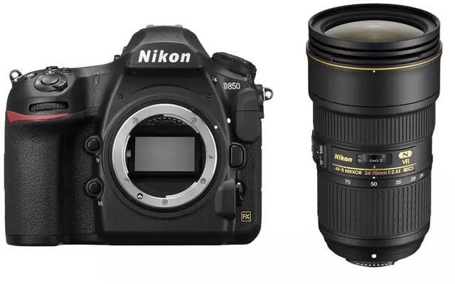 27000回 D850 24-70 f/2.8E 70-200 f/2.8E Nikon D850 DSLR Camera with AF-S NIKKOR 24-70mm f/2.8E ED VR Lens