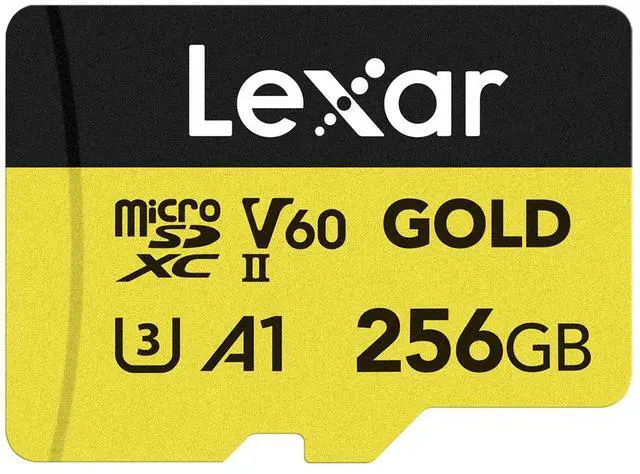 Alt view image 3 of 16 - Lexar Micro SD Professional GOLD UHS-II Flash Memory Card 256GB