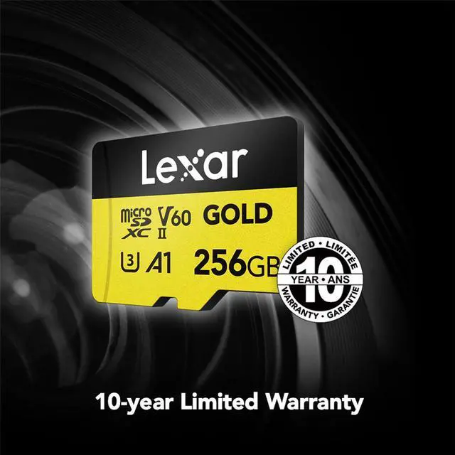 Alt view image 8 of 16 - Lexar Micro SD Professional GOLD UHS-II Flash Memory Card 256GB