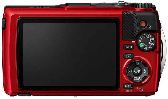 Alt view image 8 of 11 - OM System Tough TG-7 (Red): 4K Video Recording in Underwater and Rugged Adventure Camera , and Featuring with Advanced Shooting Modes and Built-in GPS.