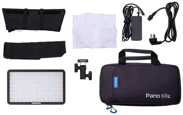 Alt view image 2 of 7 - amaran Pano 60c 60W RGBWW LED Light Panel Kit, Charcoal