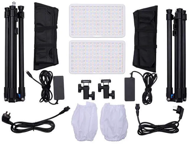 Alt view image 2 of 7 - amaran Pano 60c 60W RGBWW LED 2-Light Panel Kit, White