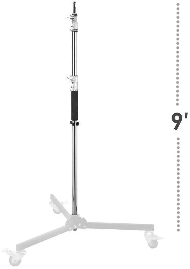 Alt view image 2 of 4 - Flashpoint C-Stand Riser Column (9' Silver)