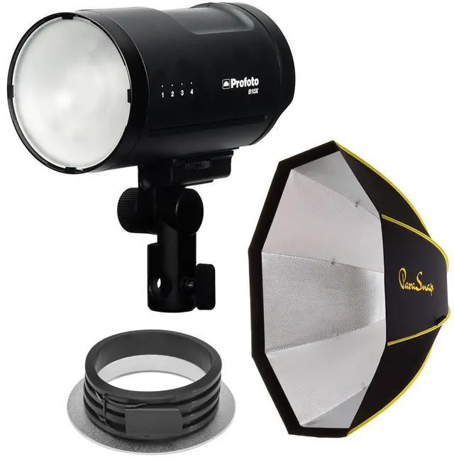 Alt view image 7 of 7 - Profoto B10X Off Camera Flash Head, with ParaSnap 36" Softbox & 144mm Speedring