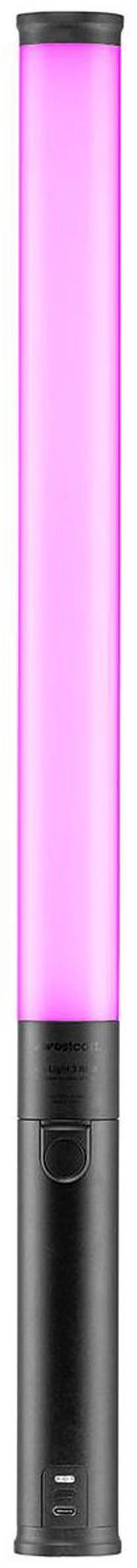 Alt view image 4 of 7 - Westcott Ice Light 3 22W RGBWW Portable LED Light with Battery Grip #4950