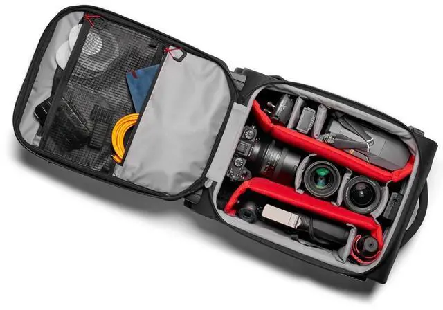 Alt view image 9 of 10 - Manfrotto Pro Light Reloader Air-50 Carry-On Camera Roller Bag