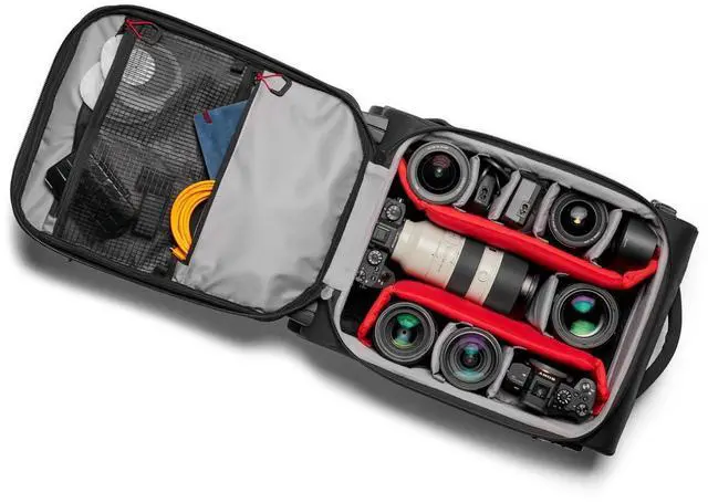 Alt view image 10 of 10 - Manfrotto Pro Light Reloader Air-50 Carry-On Camera Roller Bag