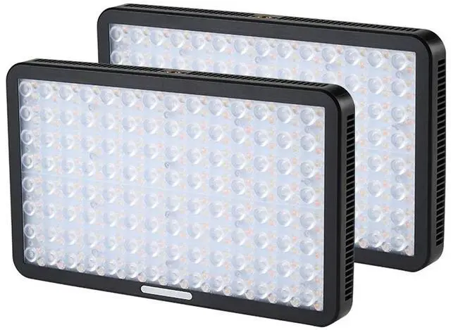 Alt view image 3 of 7 - amaran Pano 60c 60W RGBWW LED 2-Light Panel Kit, Charcoal