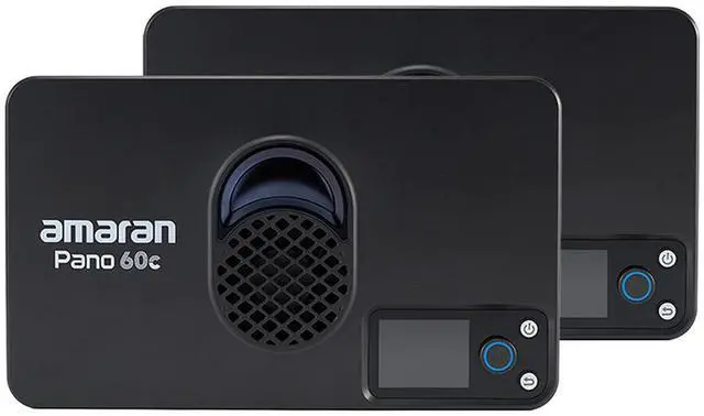 Alt view image 5 of 7 - amaran Pano 60c 60W RGBWW LED 2-Light Panel Kit, Charcoal