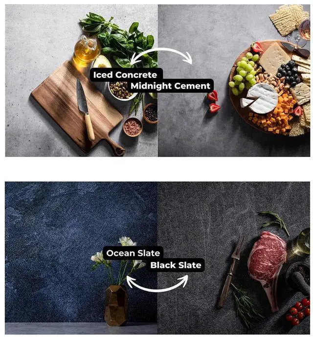 Alt view image 3 of 6 - V-FLAT WORLD Stone Kit with 4x 24x24" Double Sided Duo Board Backdrop and 2x Shadow Board