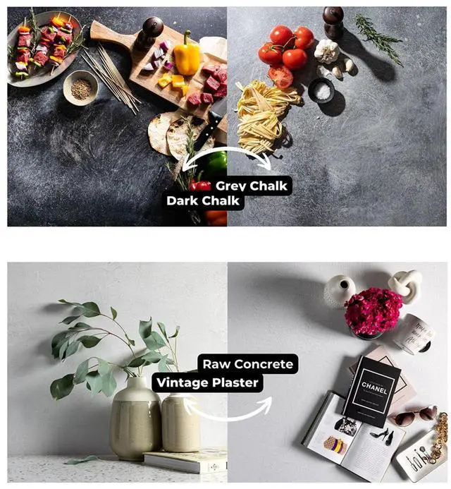 Alt view image 4 of 6 - V-FLAT WORLD Stone Kit with 4x 24x24" Double Sided Duo Board Backdrop and 2x Shadow Board