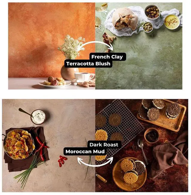 Alt view image 4 of 6 - V-FLAT WORLD Textured Kit with 4x 24x24" Double Sided Duo Board Backdrop and 2x Shadow Board