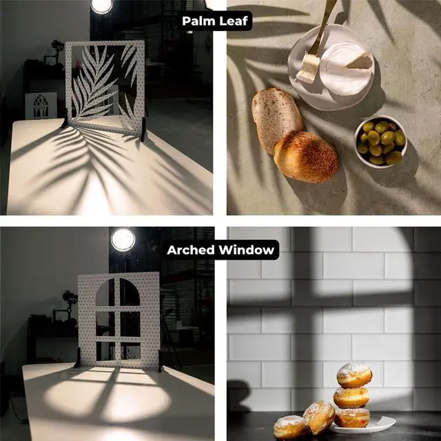 Alt view image 5 of 6 - V-FLAT WORLD Textured Kit with 4x 24x24" Double Sided Duo Board Backdrop and 2x Shadow Board