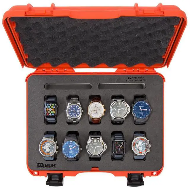 Alt view image 2 of 2 - Nanuk 910 Waterproof Watch Case with Foam Insert, Orange #910S-080OR-0A0-21299
