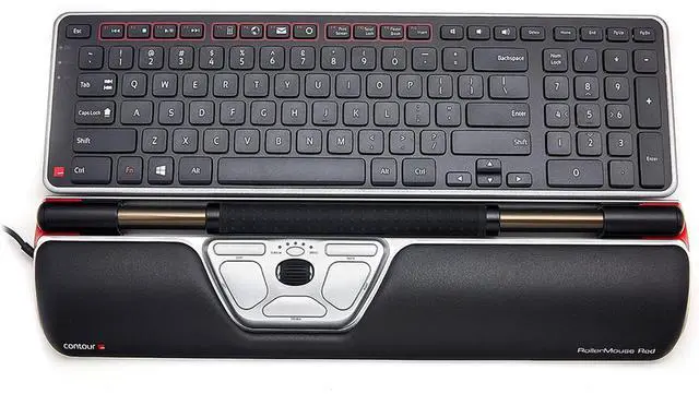 Main image of Contour Design Ultimate Workstation RollerMouse Red & Balance Keyboard - CDRMREDUS10113