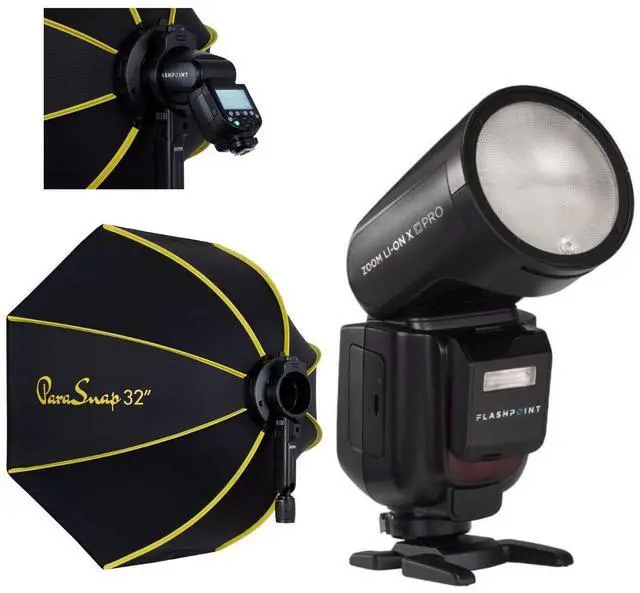 Main image of Flashpoint Zoom Li-on X PRO R2 TTL Flash With Parasnap 32" Softbox For Sony