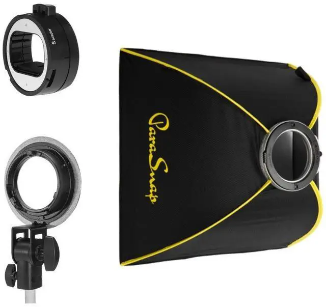 Main image of Glow ParaSnap 32x32" Square Softbox with Adapter for Speedlight #PARASNAP3232S