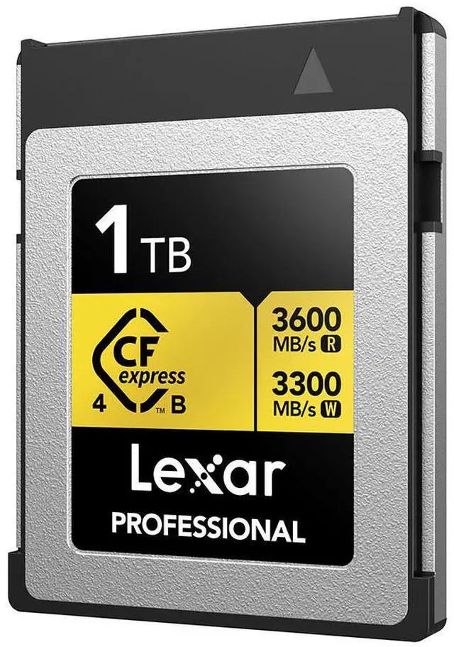 Alt view image 2 of 6 - Lexar 1TB Professional Gold CFexpress 4.0 Type B Card  LCXEXP4001T-RNENG