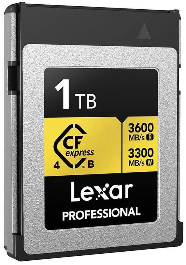 Alt view image 3 of 6 - Lexar 1TB Professional Gold CFexpress 4.0 Type B Card  LCXEXP4001T-RNENG
