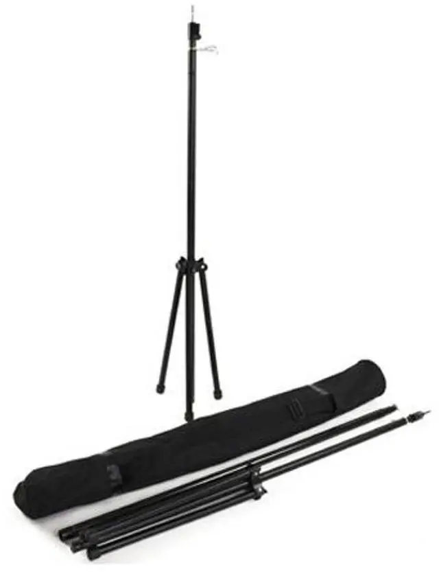 Alt view image 7 of 7 - Savage Economy Background Support Stand with 5x9' White Wrinkle-Resistant Backdrop, 20 lbs. Load Capacity