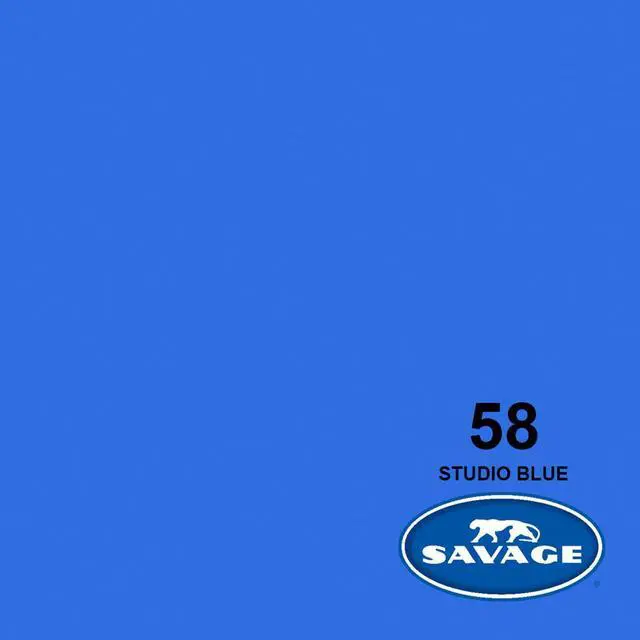 Alt view image 4 of 5 - Savage 2 Pack Widetone Seamless Background Paper, 86" wide x 36' Studio Blue, #58 - With Microfiber Cleaning Cloth
