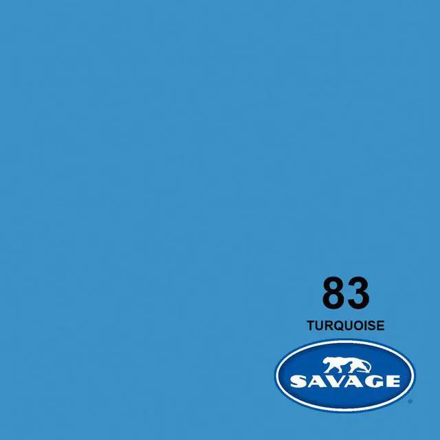 Alt view image 2 of 5 - Savage Widetone Seamless Background Paper, 86" wide x 36' Turquoise, #83