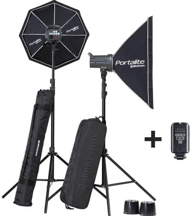 Alt view image 2 of 6 - Elinchrom D-Lite RX 4, 4 Softbox To Go Kit, Bundle with 2"x55yds Gaffer Tapes and Sand Bags