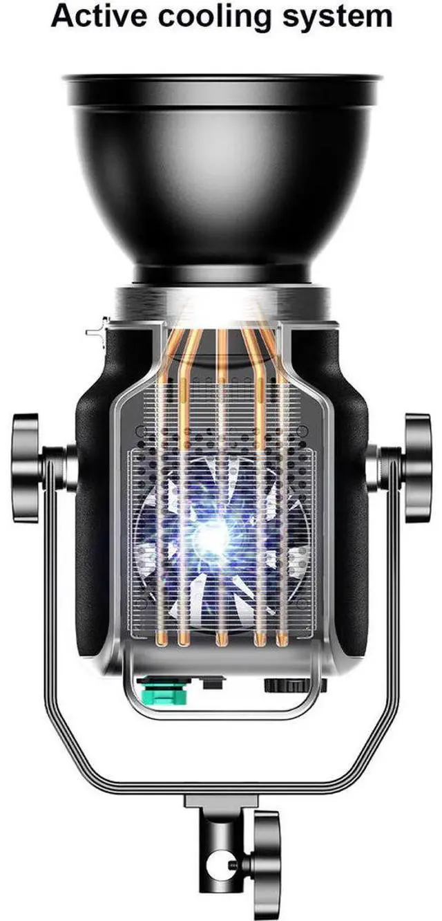 Alt view image 6 of 7 - Great Video Maker SD200s 200W Daylight LED Video Spotlight, Bundle with Godox 20" Lantern Softbox and Flashpoint 9.5' Light Stand