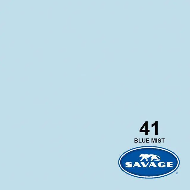 Alt view image 2 of 5 - Savage Widetone Seamless Background Paper, 53"x18', Blue Mist, #41 #41-5318