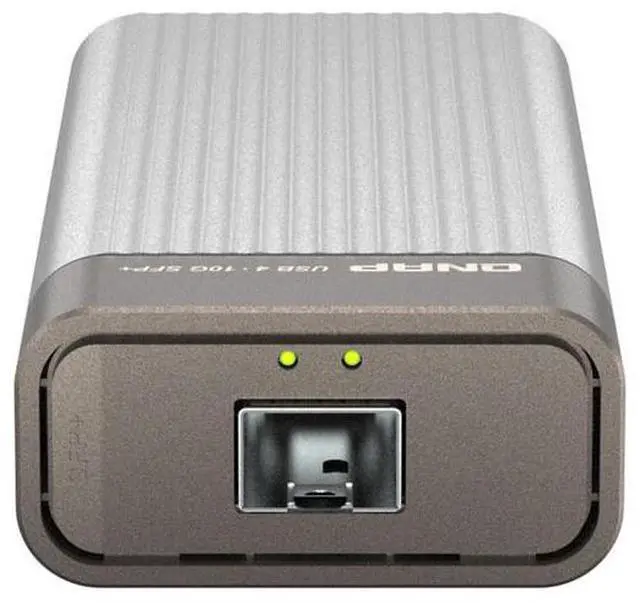 Alt view image 3 of 5 - QNAP QNA-UC10G1SF USB 4 Type-C to 10GbE SFP+ Network Adapter