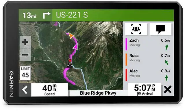 Alt view image 3 of 4 - Garmin zmo® XT2 All-Terrain Motorcycle Navigator, Ultrabright 6" Sunlight Readable Display, Visual Route Planner, and Ride Summaries