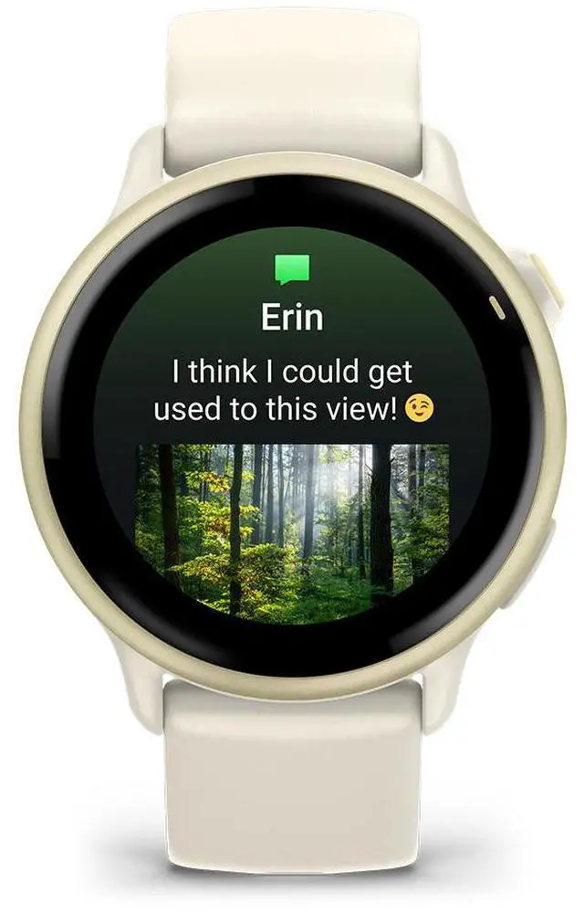 Alt view image 7 of 9 - Garmin vívoactive® 6, Health and Fitness GPS Smartwatch, AMOLED Display, Up to 11 Days of Battery, Lunar Gold with Bone Band