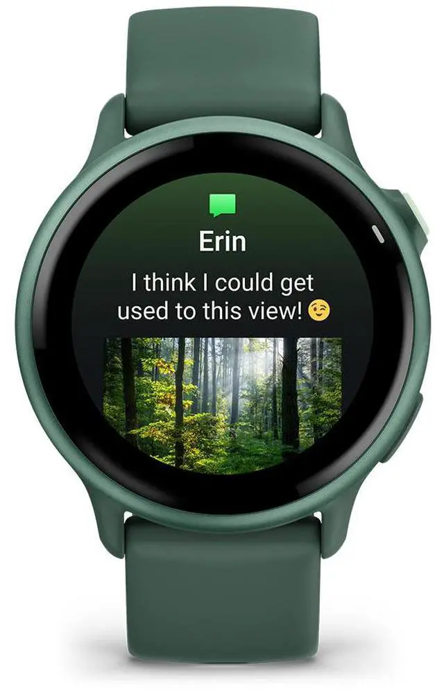 Alt view image 6 of 16 - Garmin vívoactive® 6, Health and Fitness GPS Smartwatch, AMOLED Display, Up to 11 Days of Battery, Metallic Jasper Green with Jasper Green Band
