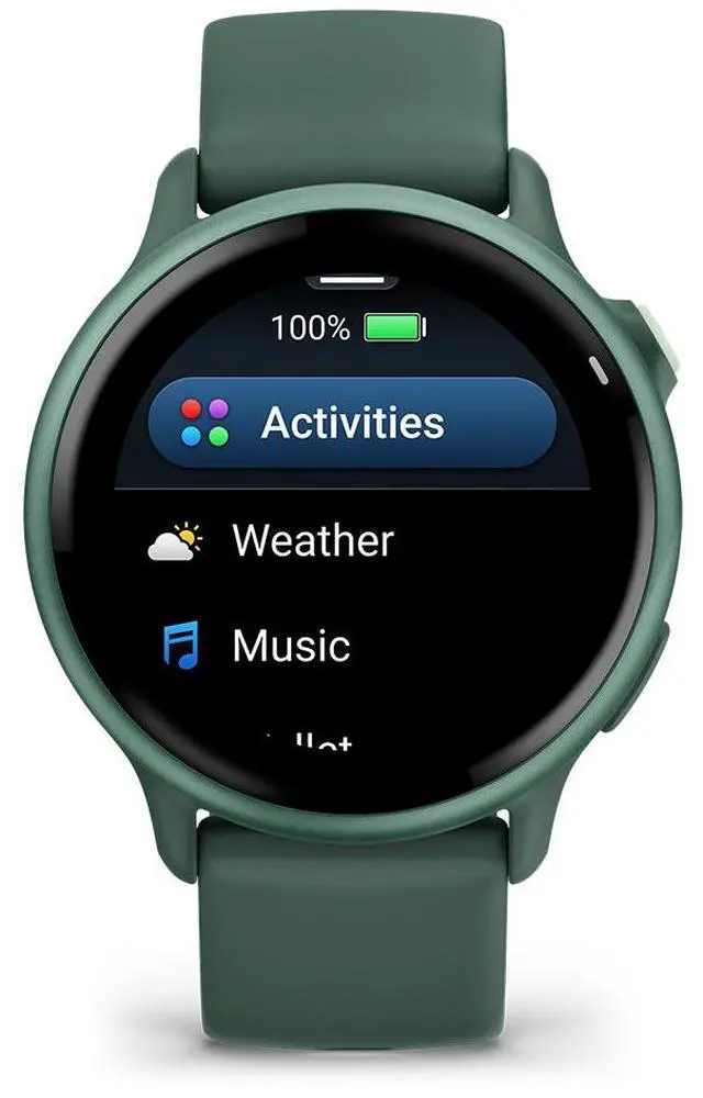 Alt view image 7 of 16 - Garmin vívoactive® 6, Health and Fitness GPS Smartwatch, AMOLED Display, Up to 11 Days of Battery, Metallic Jasper Green with Jasper Green Band