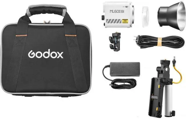 Main image of Godox ML60IIBi Bi-Color LED Monolight (Battery Handgrip Kit)